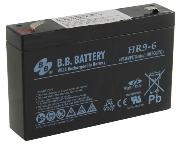 Аккумулятор для ИБП BB Battery НR 9-6 6 В 9 Ач