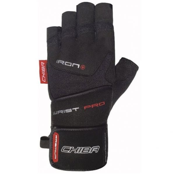 Велосипедные перчатки Chiba Premium Line Iron Plus II черный S