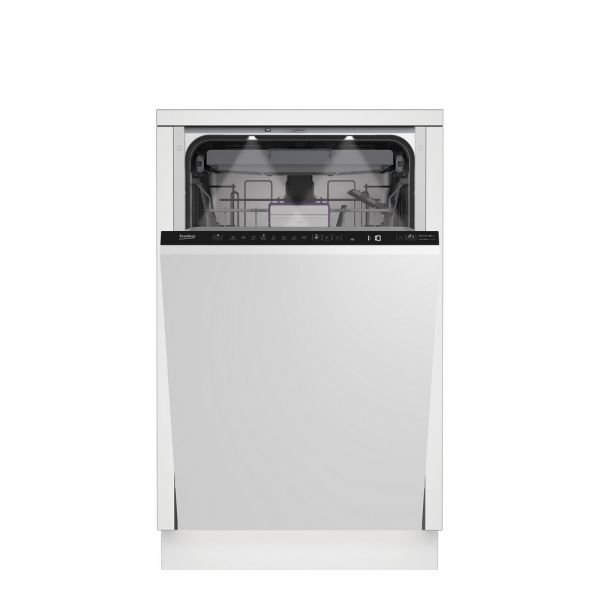 Встраиваемая посудомоечная машина BEKO BDIS38120A узкая, белый